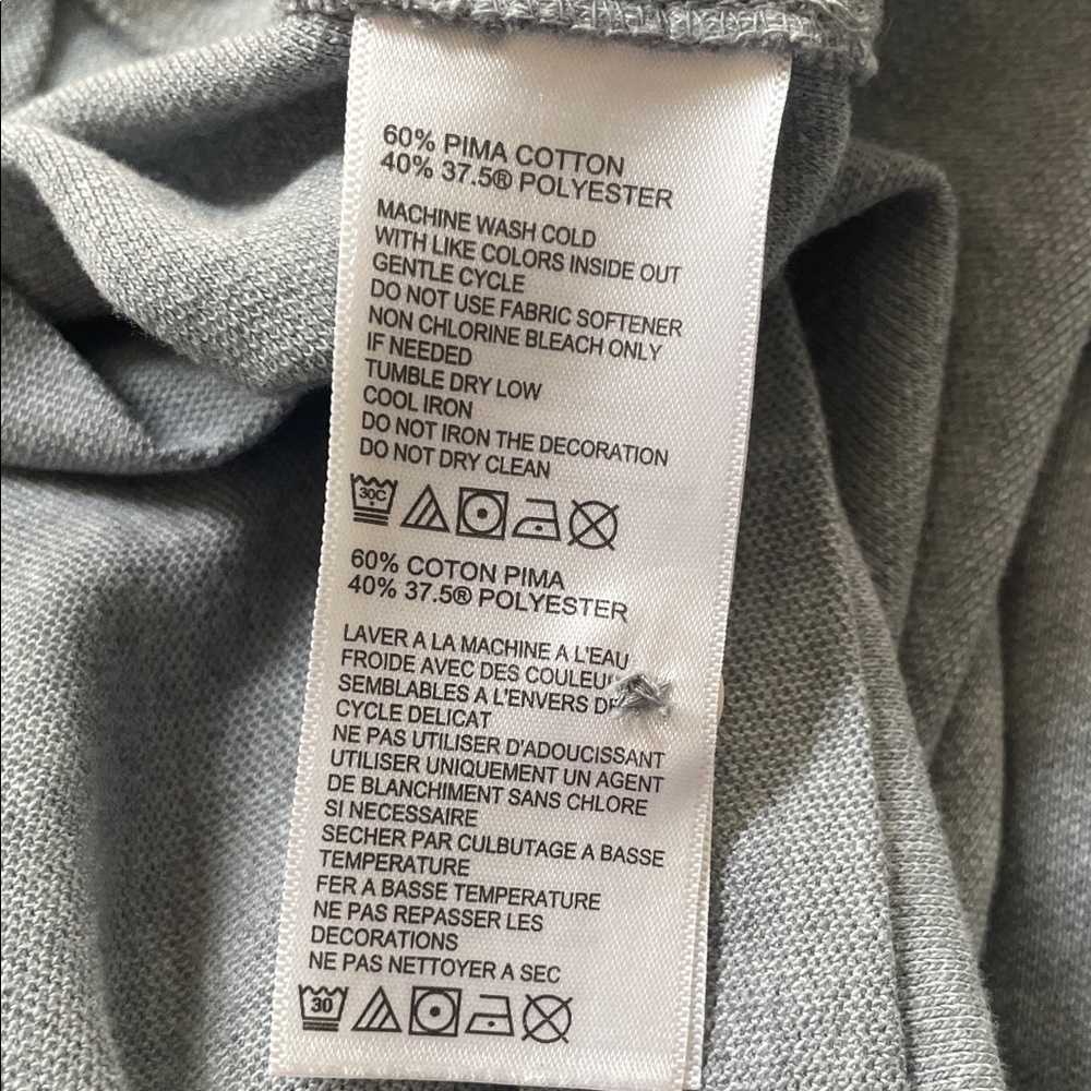 Tommy Bahama Gray Polo with Embroidered Logo - Picture 8 of 10